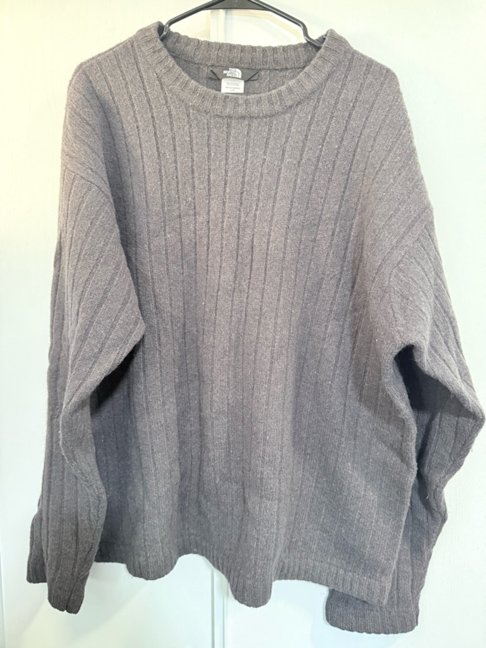 The North Face Men's Crewneck Ribbed Sweater - Charcoal Gray
